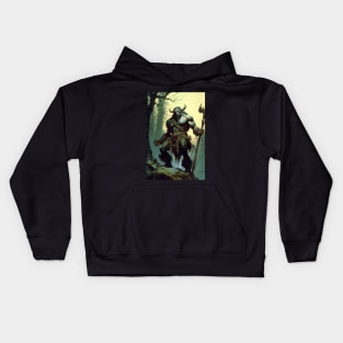 River troll in the style of  Frazetta / Vallejo Kids Hoodie